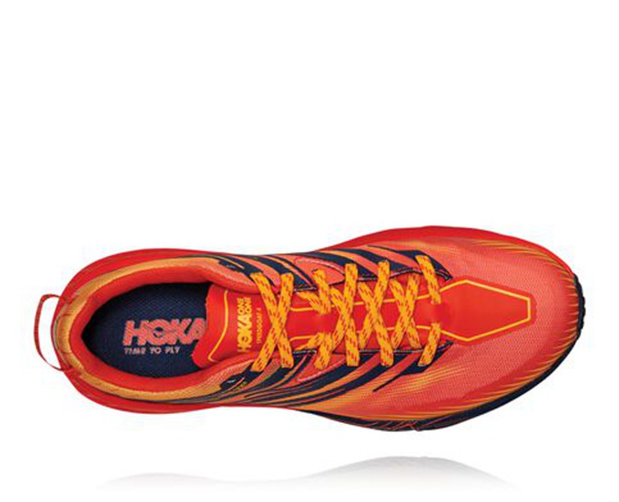 Hoka One One Trailsko Herre - Speedgoat 4 Gore-Tex - Rød - 160975OCK